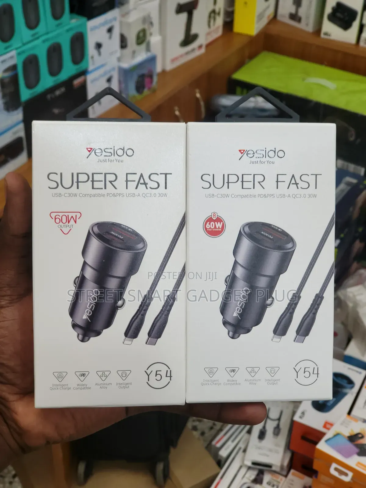 Yesido 60watts Pd Car Charger
