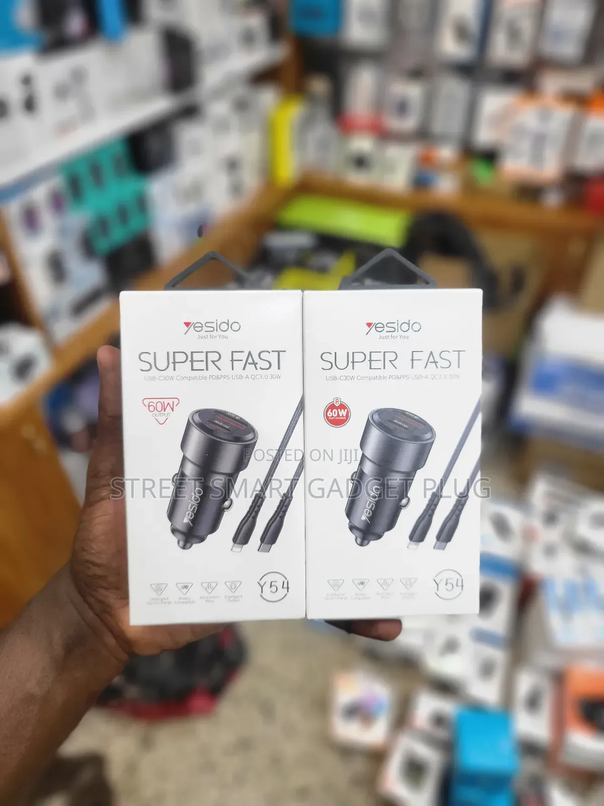 Yesido 60watts Pd Car Charger