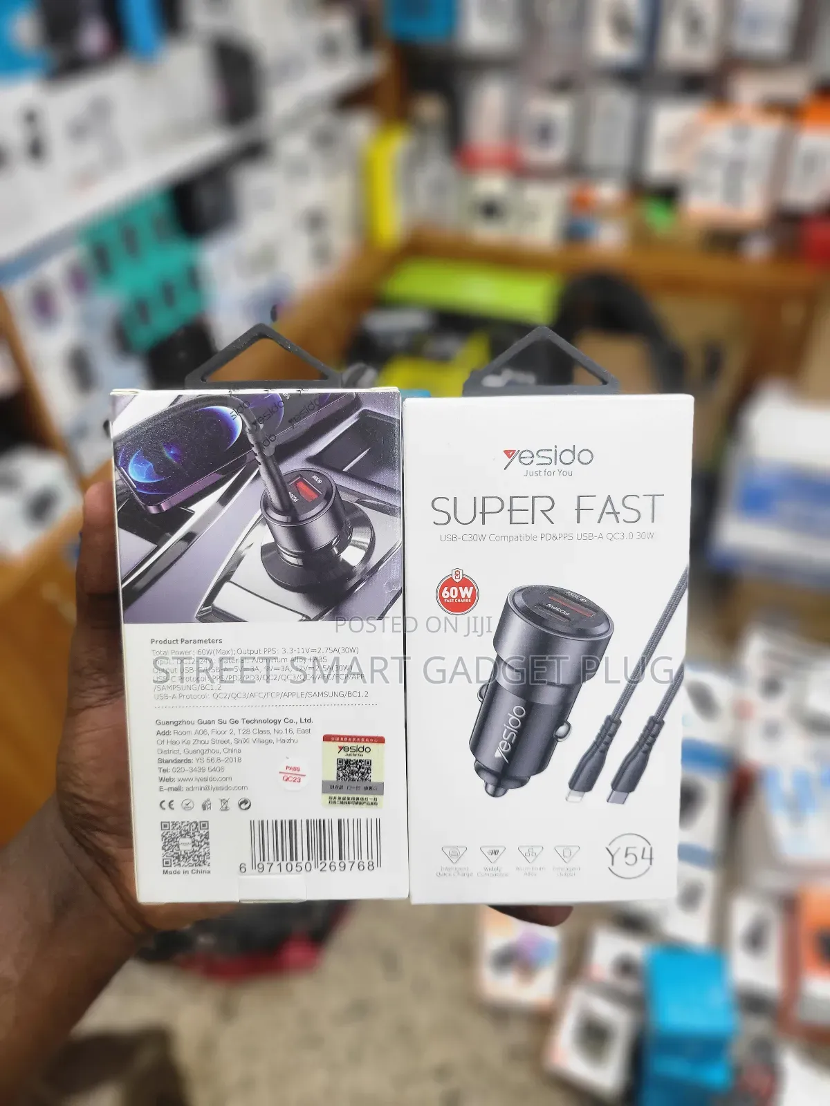 Yesido 60watts Pd Car Charger