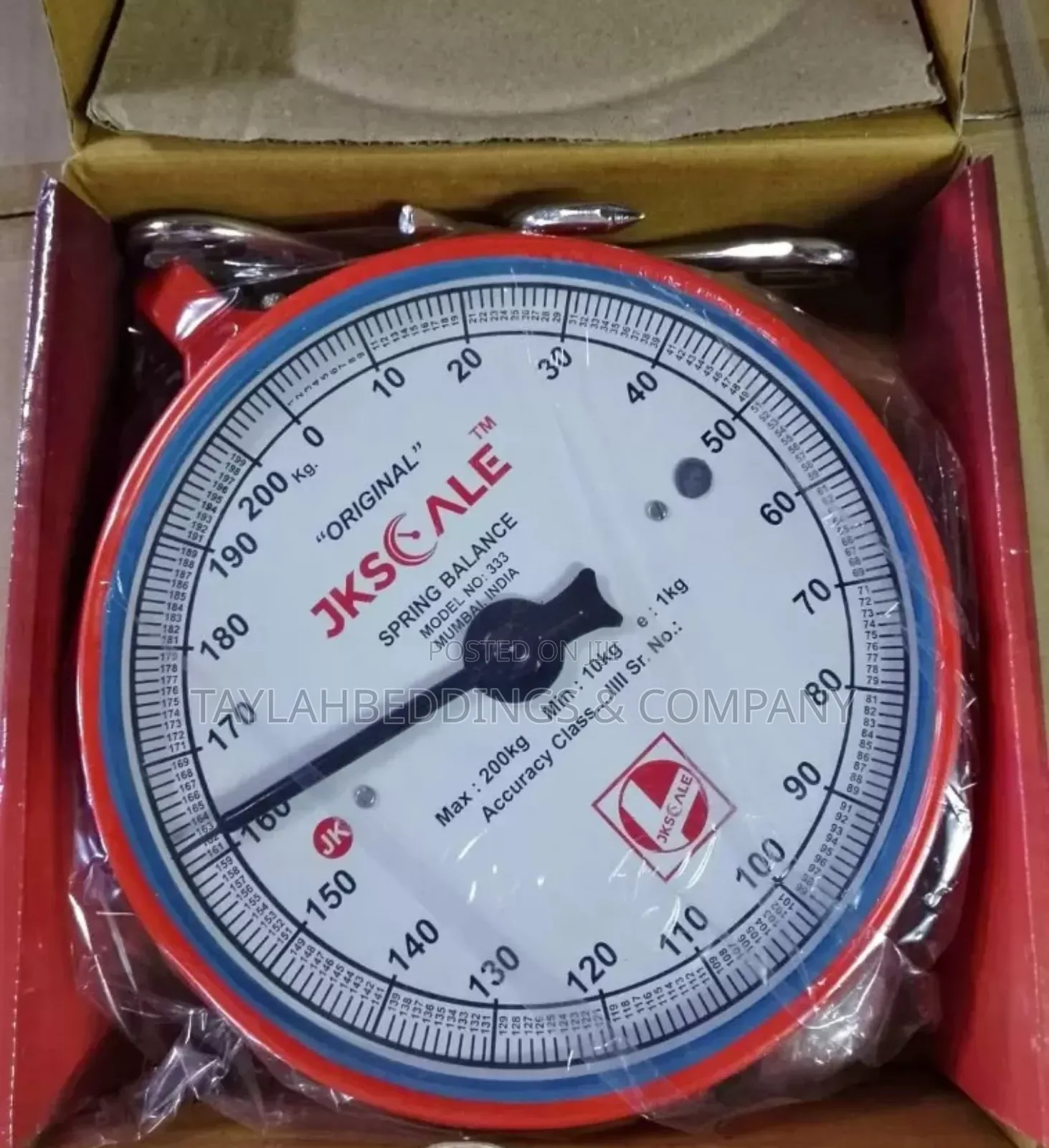 J. K Heavy Duty Portable, Hook Type 200kg Weighing Scale