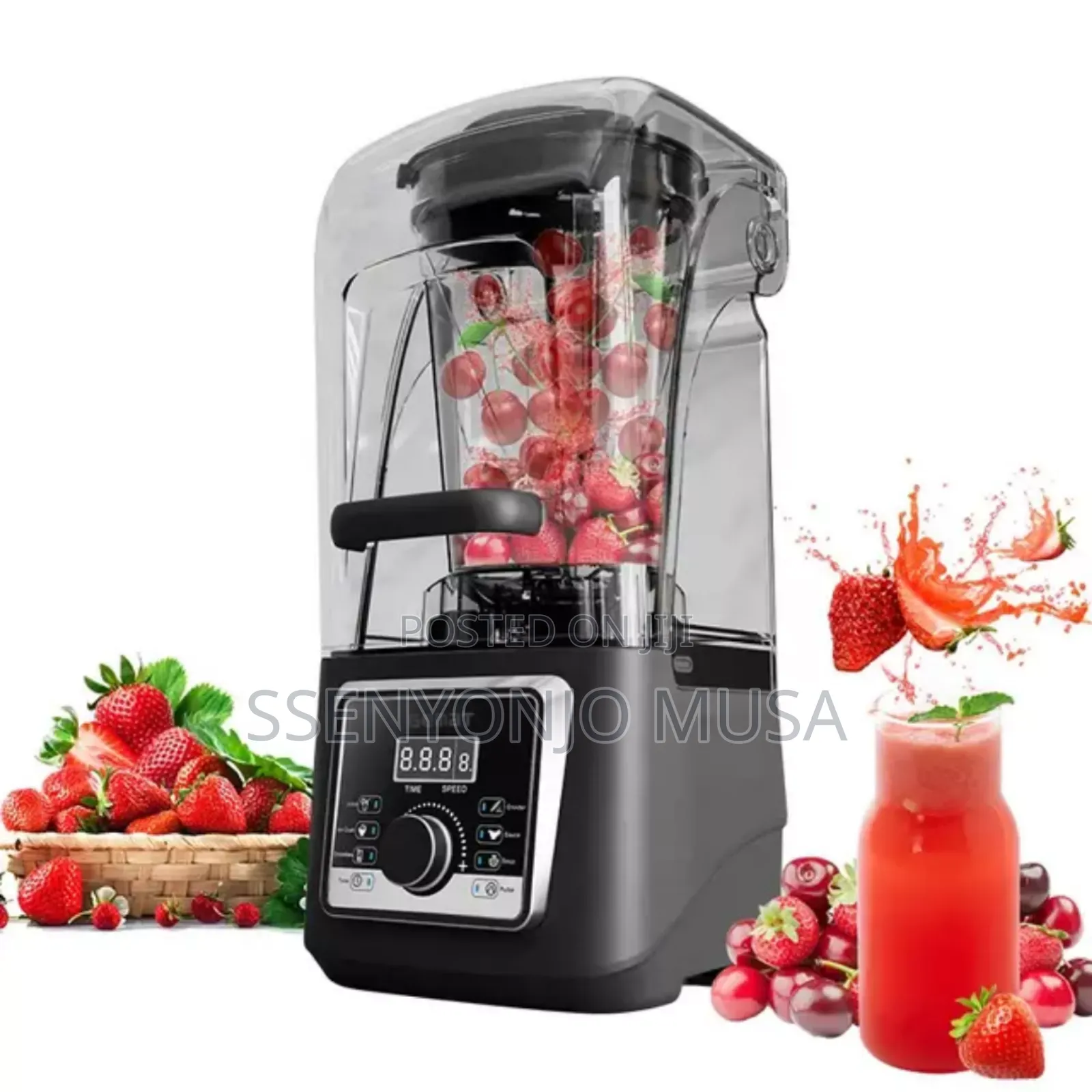 Saachi Commercial Silent Blender 4l - 1600w Crusher Juicer