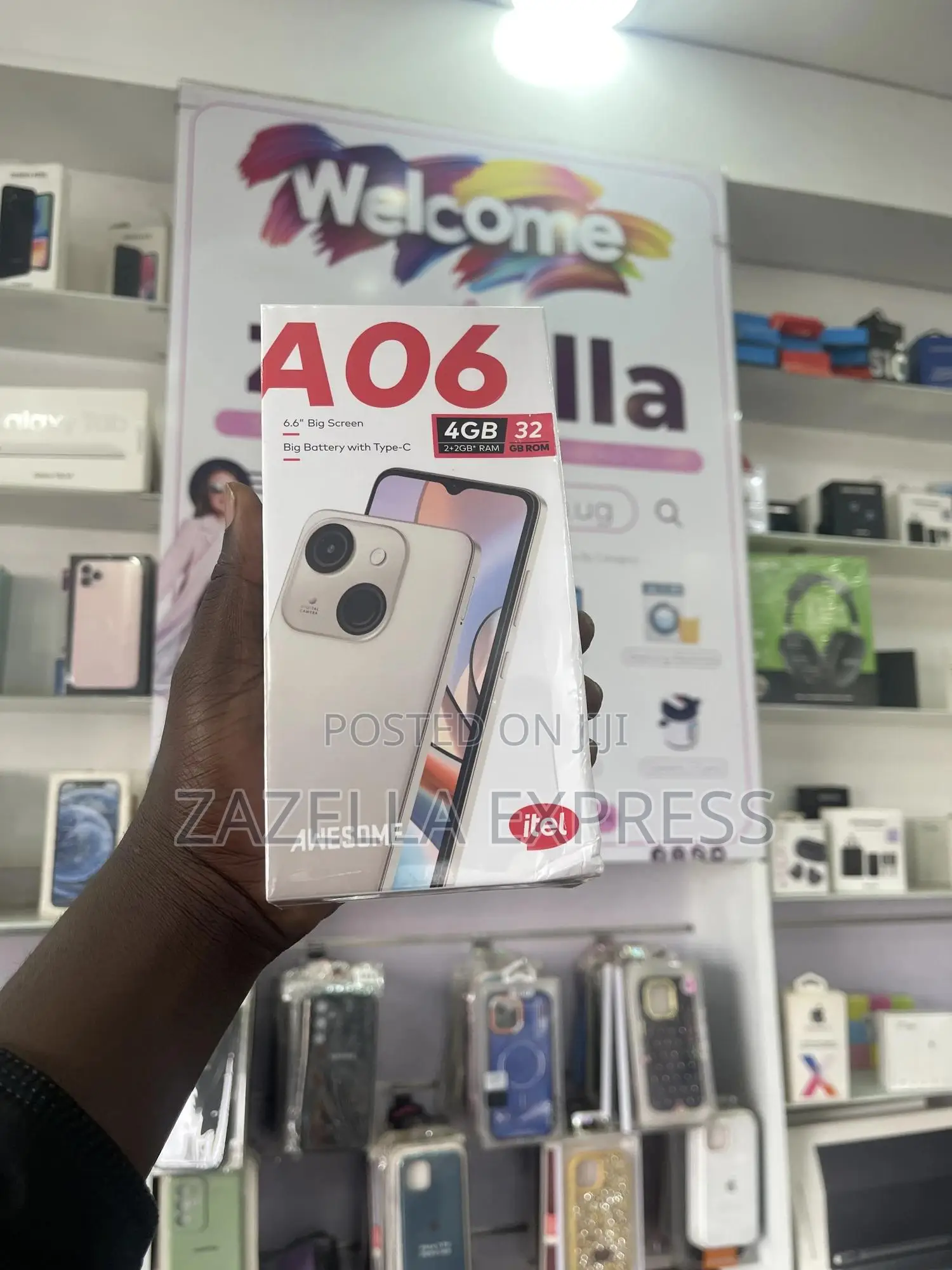 New Itel A06 32 GB Black