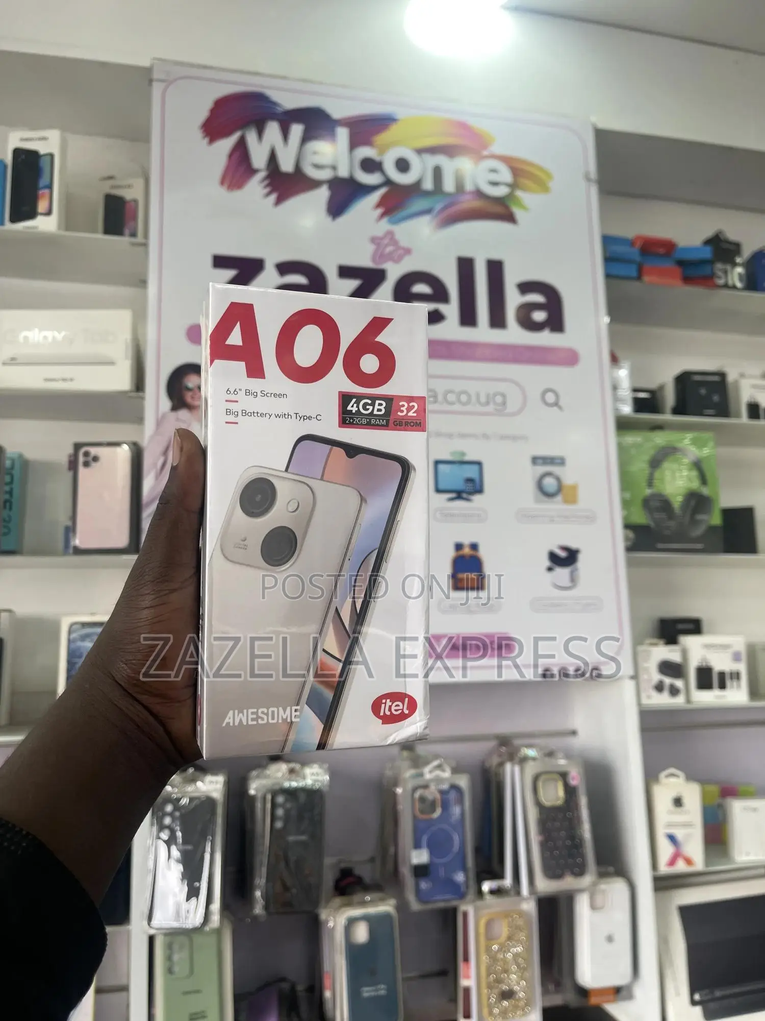 New Itel A06 32 GB Black