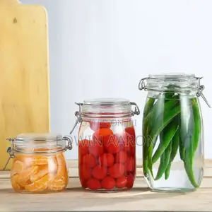 3pcs Airtight Glass Storage Jars