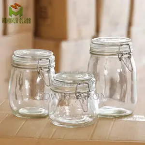 3pcs Airtight Glass Storage Jars