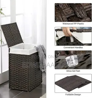 Laundry Hamper With Wheels (90L Approx.)
