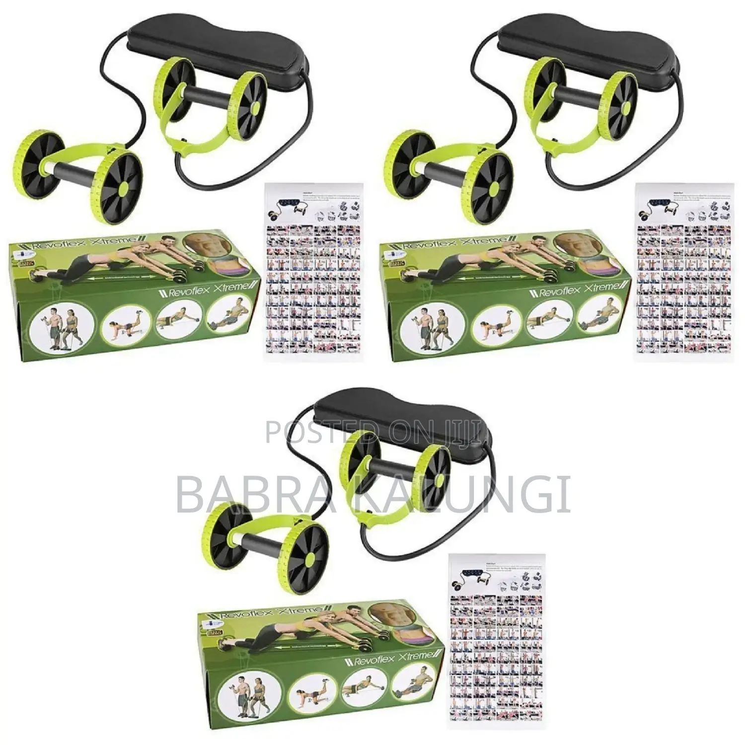 Revoflex Abs Trainer Revoflex Xtreme Roller - Black,Green