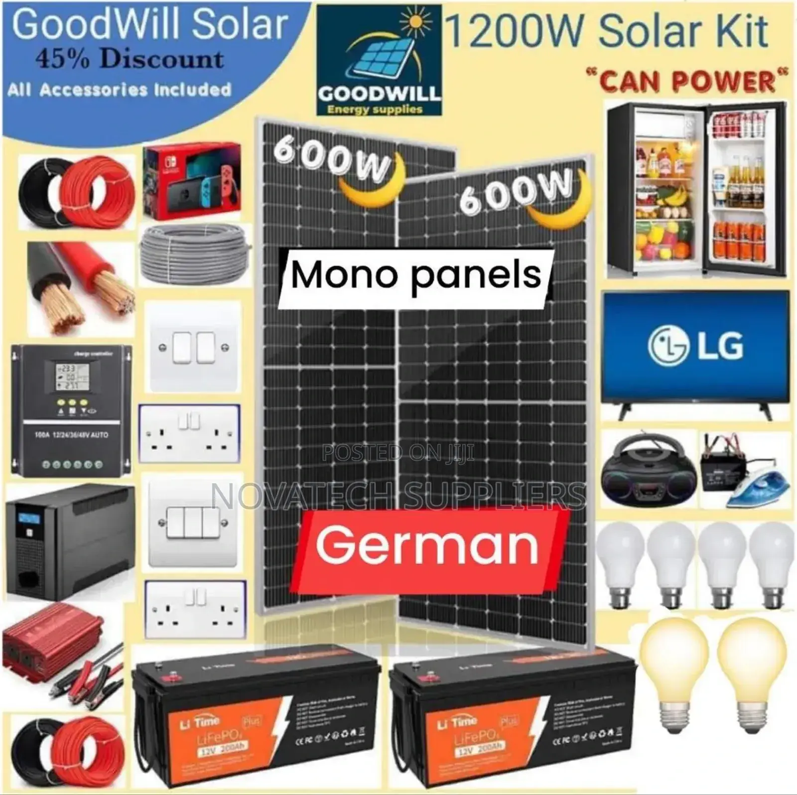 1200W Solar Energy Complete System
