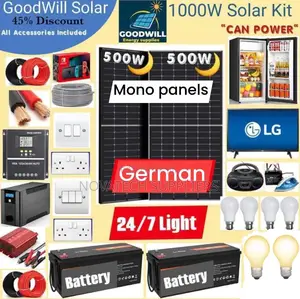 1000W Solar Energy System Full Kit/ Mono Panels