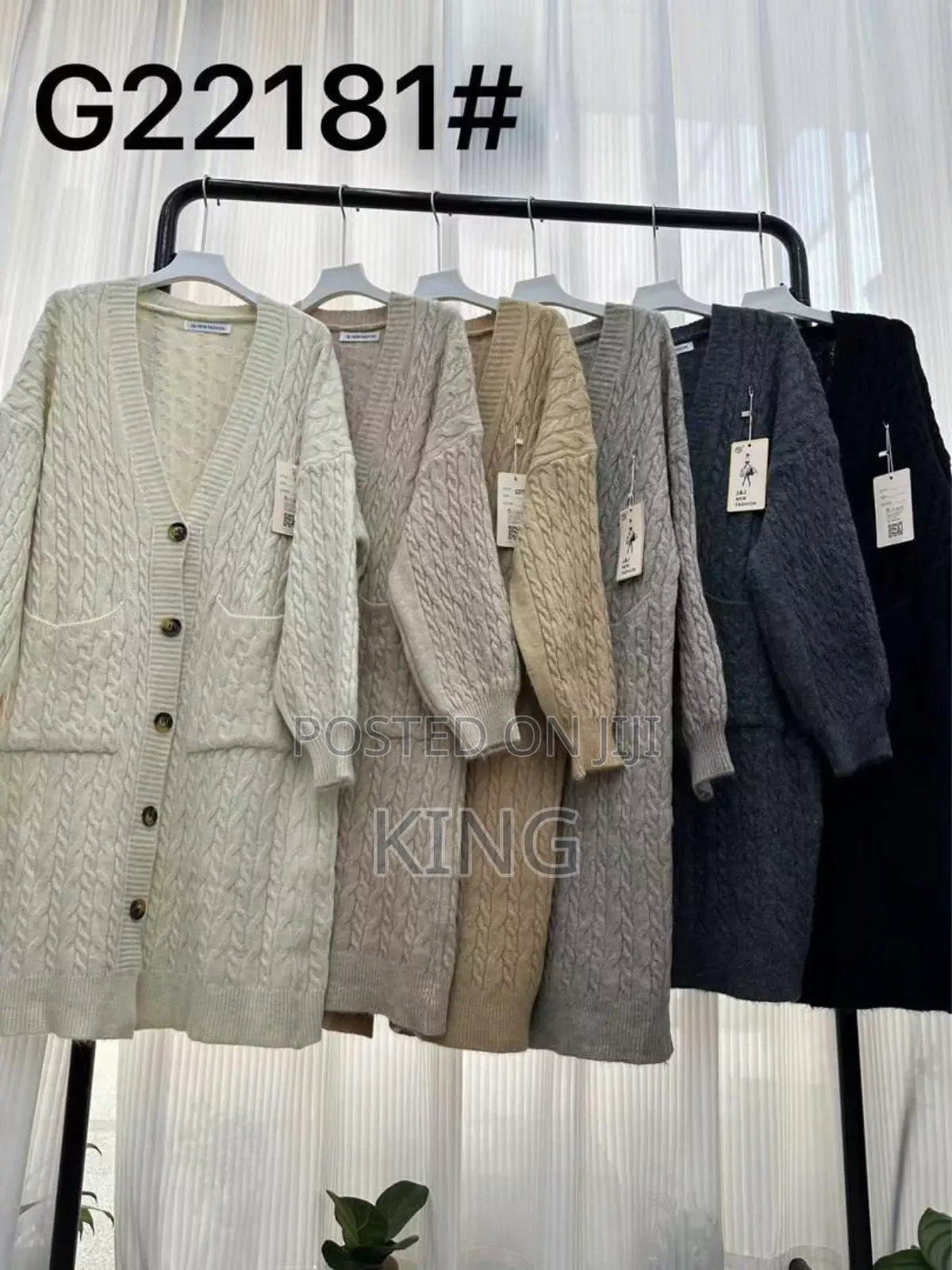 Positive Cardigan Long Sweater