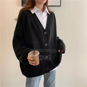 Black Cardigan Long Sweater