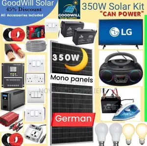 350W Solar Energy System Full Kit/ Durable Items