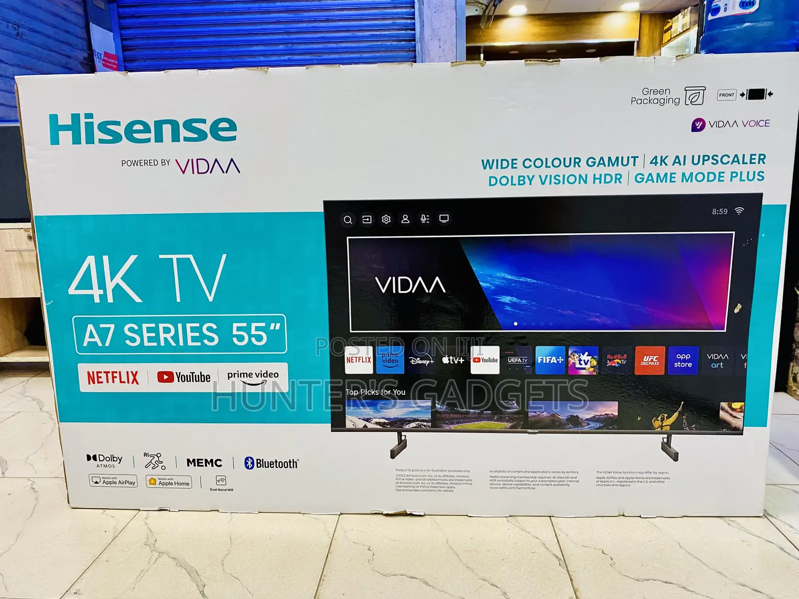 Hisense 55 Inch Brand New Open Box A7 Series Smart Uhd 