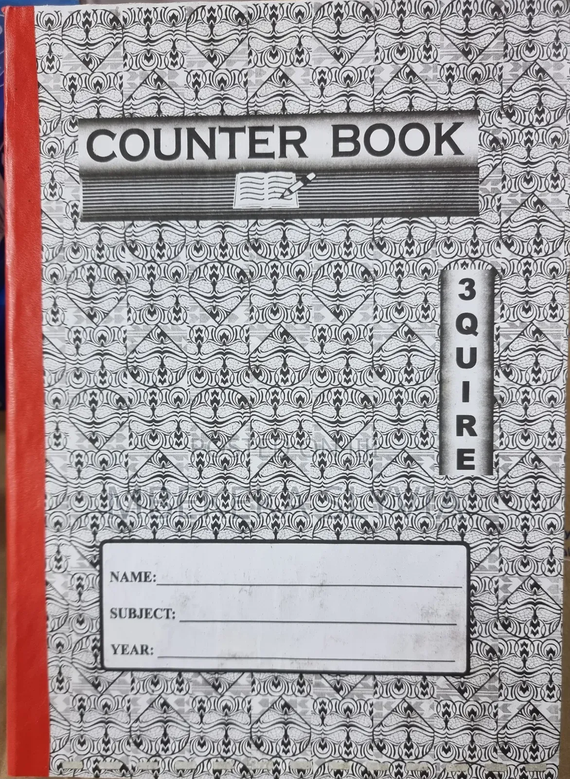 Counter Books Black Books Stationary 3 Quire 1 Dozen