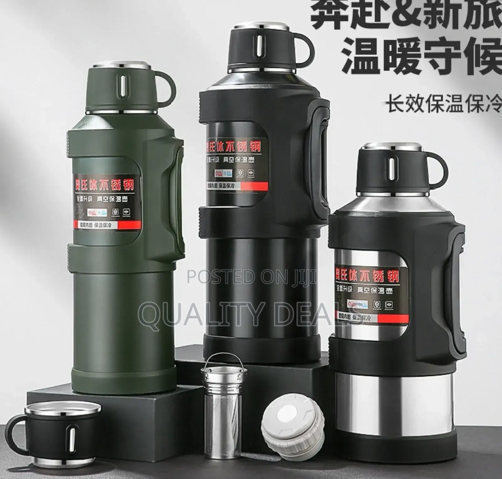 4L Stainless Steel Thermos Bottle Travel Water Flask