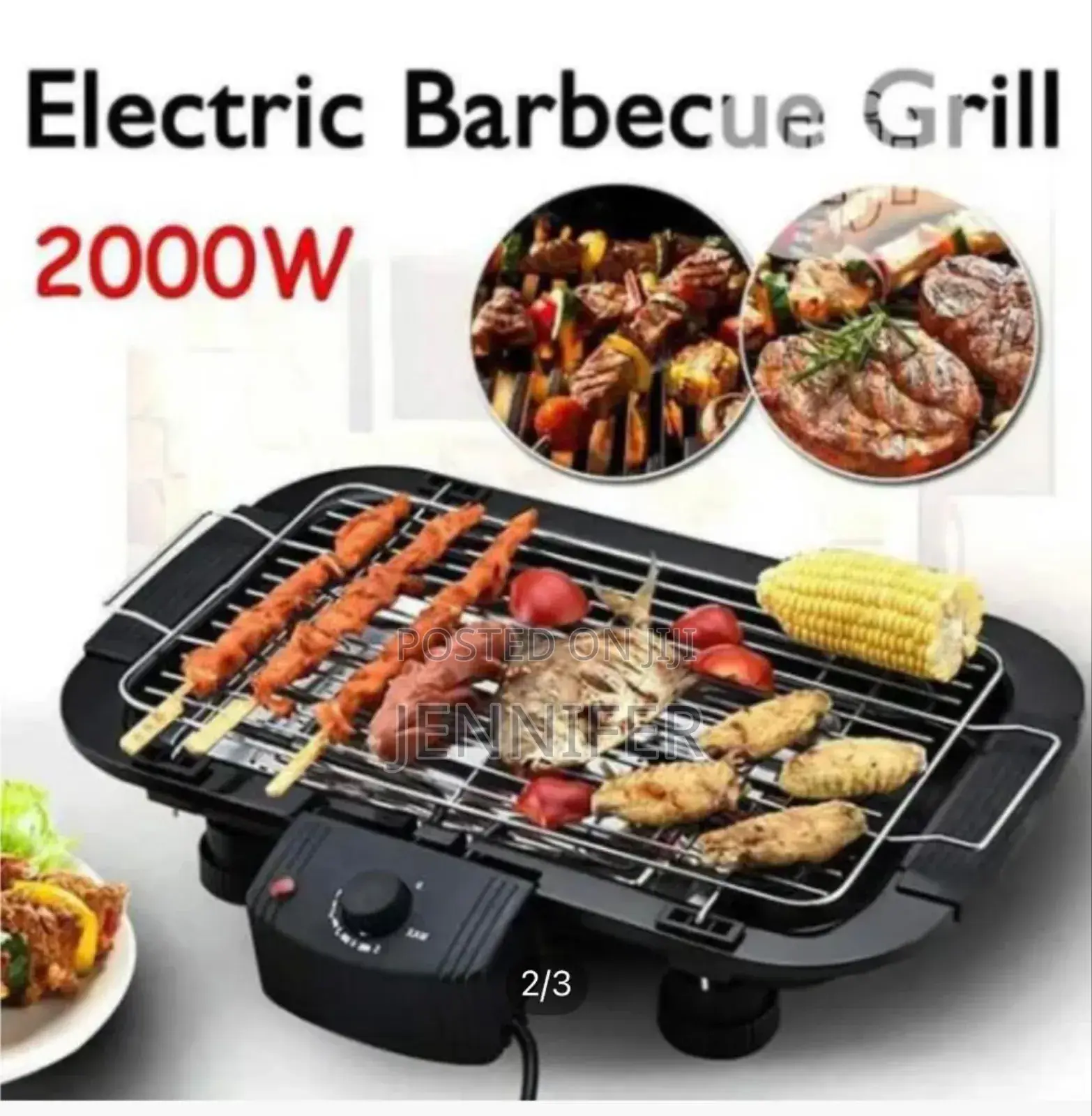 Electric Outdoor and Indoor Barbecue Grill