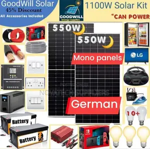 1100W Solar Energy System Full Kit / Germany Solar