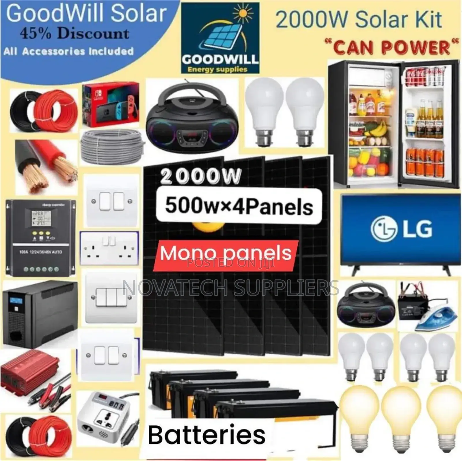 2000W Solar System Full Kit/ Germany Solar