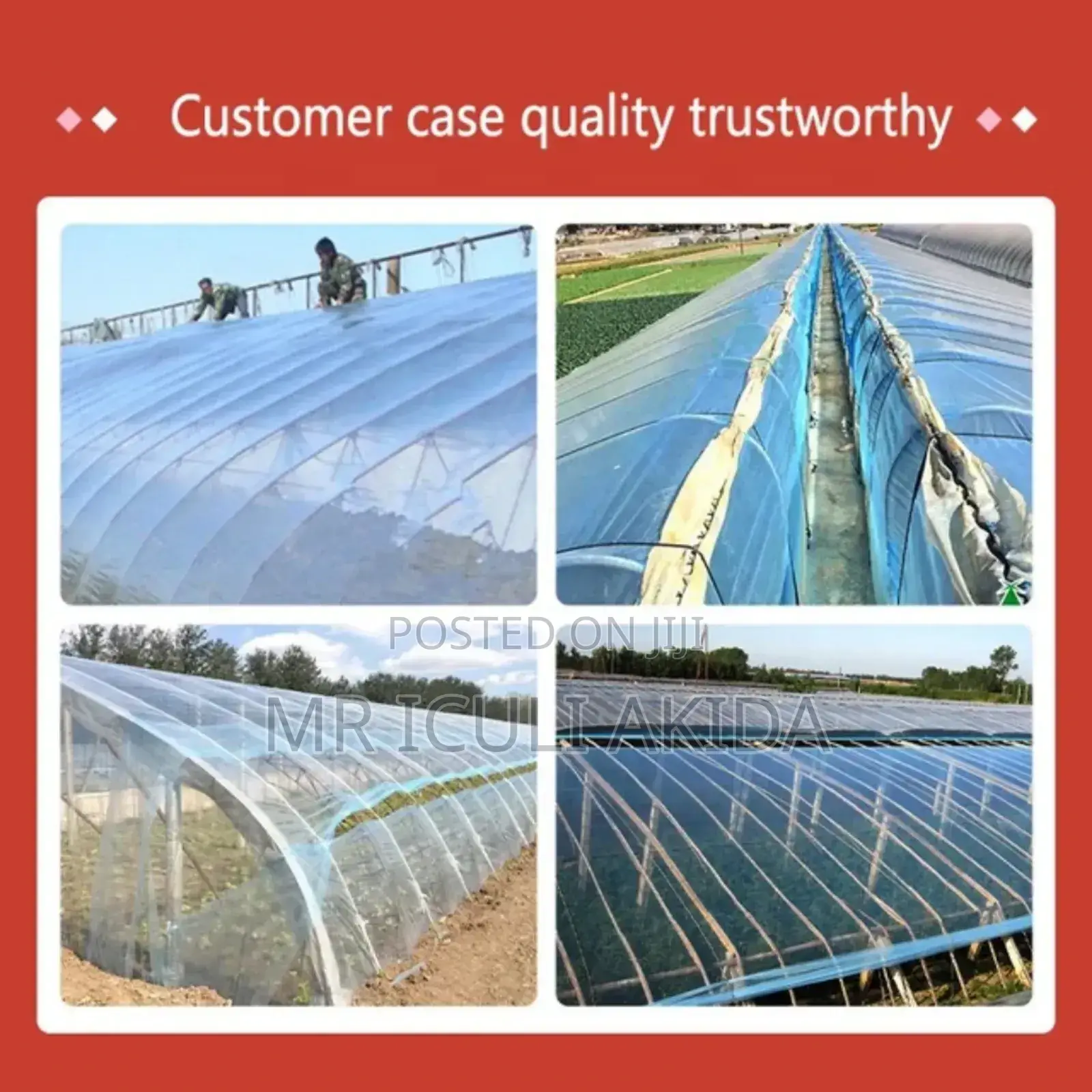 UV Stabilised Greenhouse/Solar Dryer Polythene Sheet(3x100m)