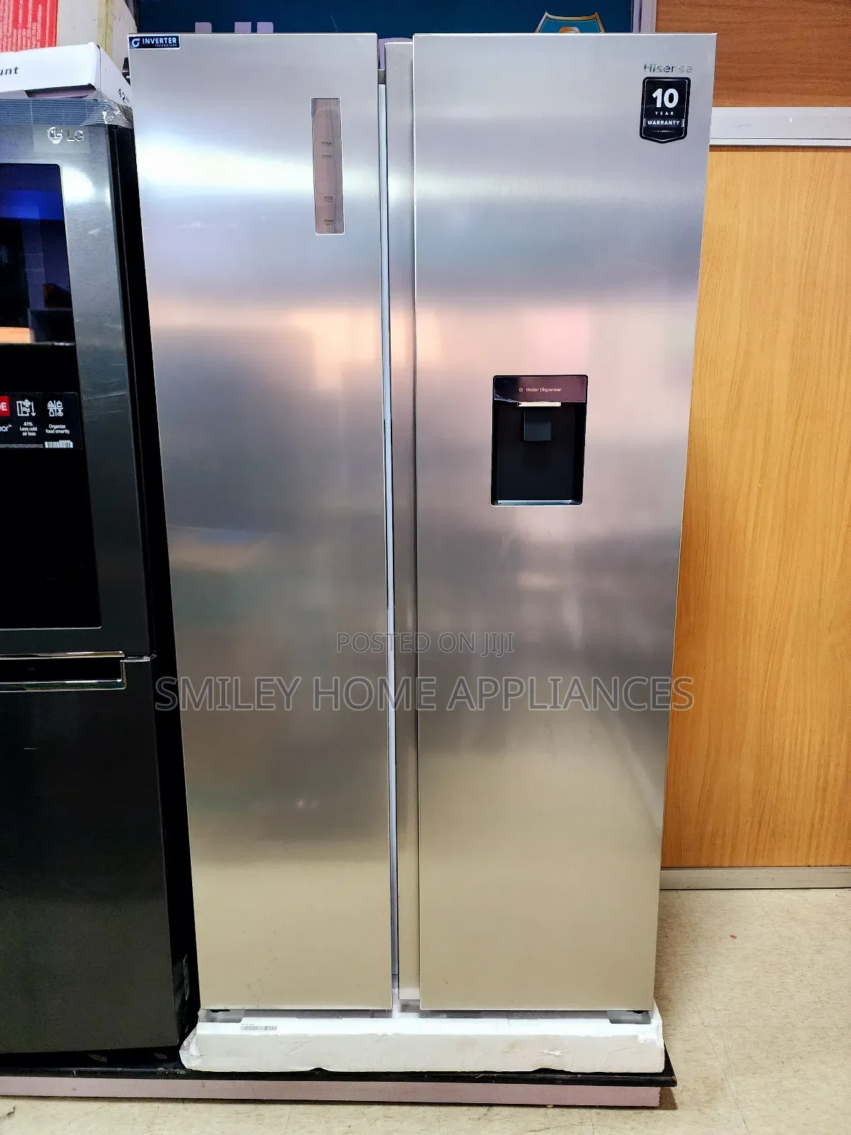 750ltrs Hisense Silver Side by Side Refrigerator