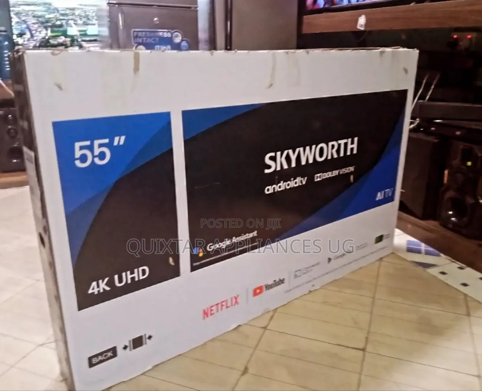 55" Skyworth UHD Smart Andriod Tv With Free Air Channels