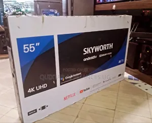 55" Skyworth UHD Smart Andriod Tv With Free Air Channels