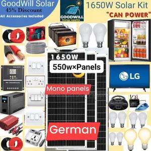 1650W Solar Energy System Full Kit / Sunshine Solar