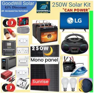 250W Solar Energy System Full Kit / Sunshine Solar