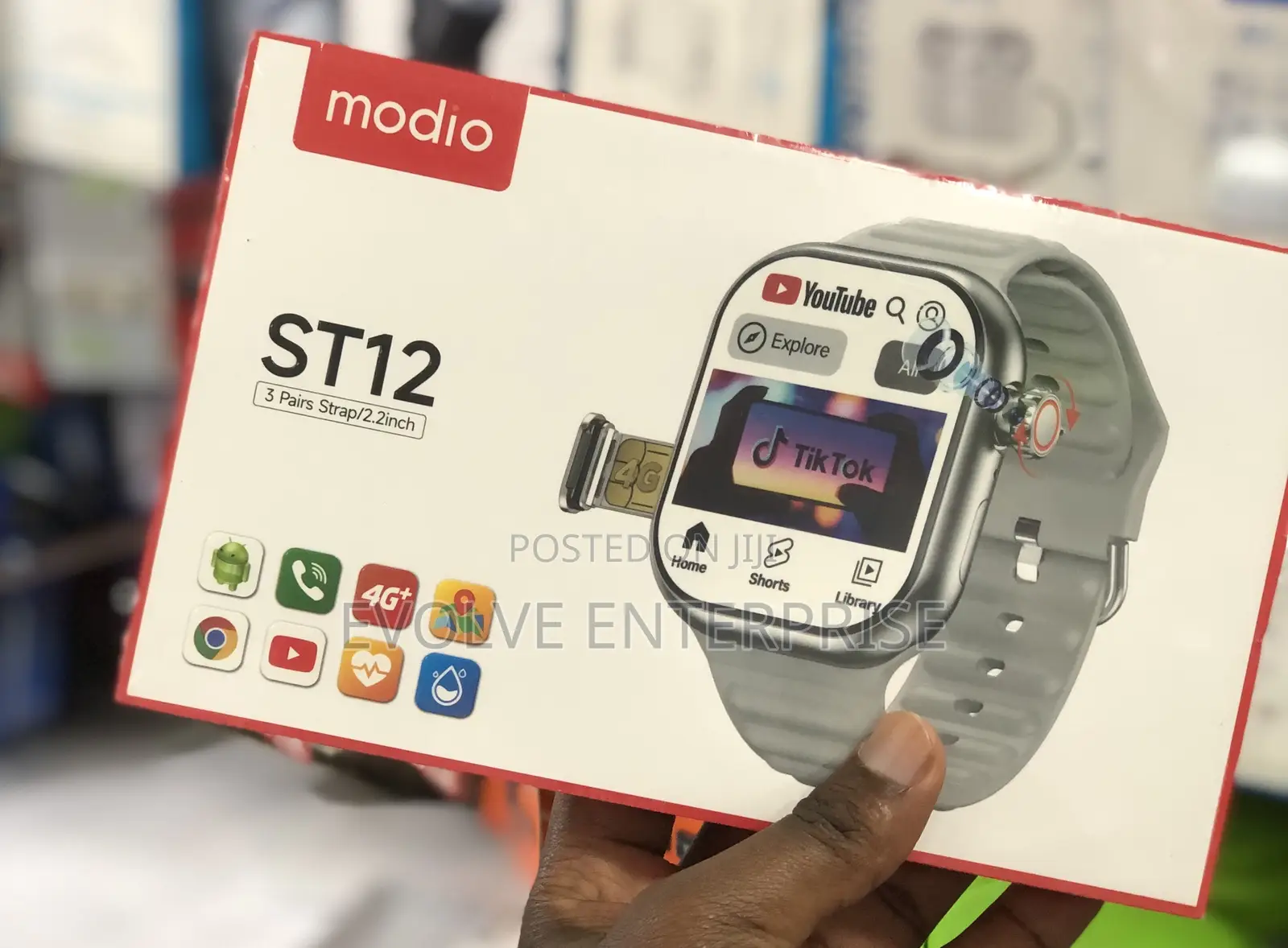 Modio ST12 Card Smart Watch 3 Straps