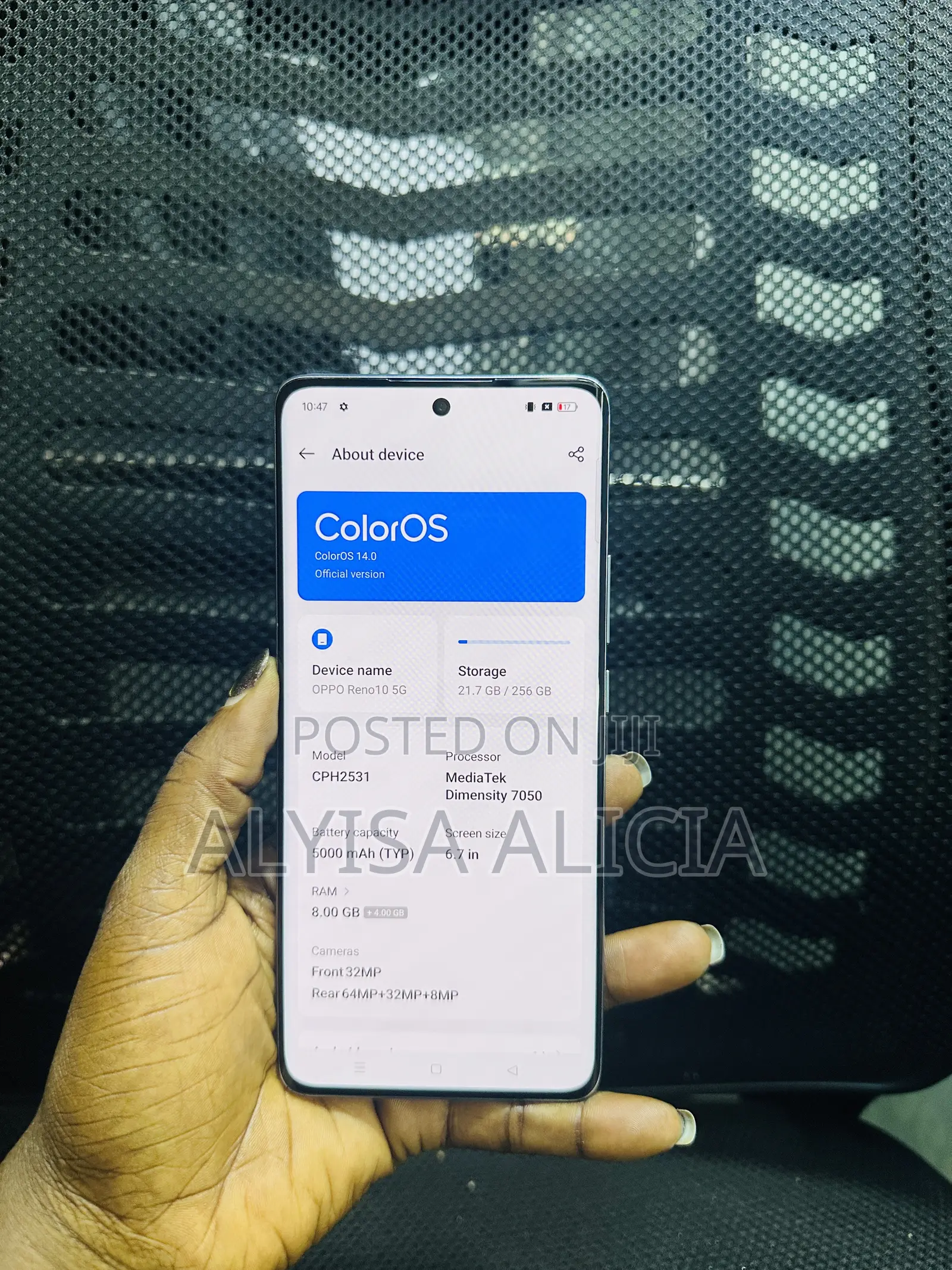 Oppo Reno 10 5G 256 GB Blue
