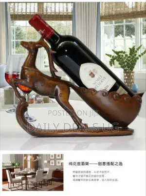 Wooden Horse Wine Bottle Rack