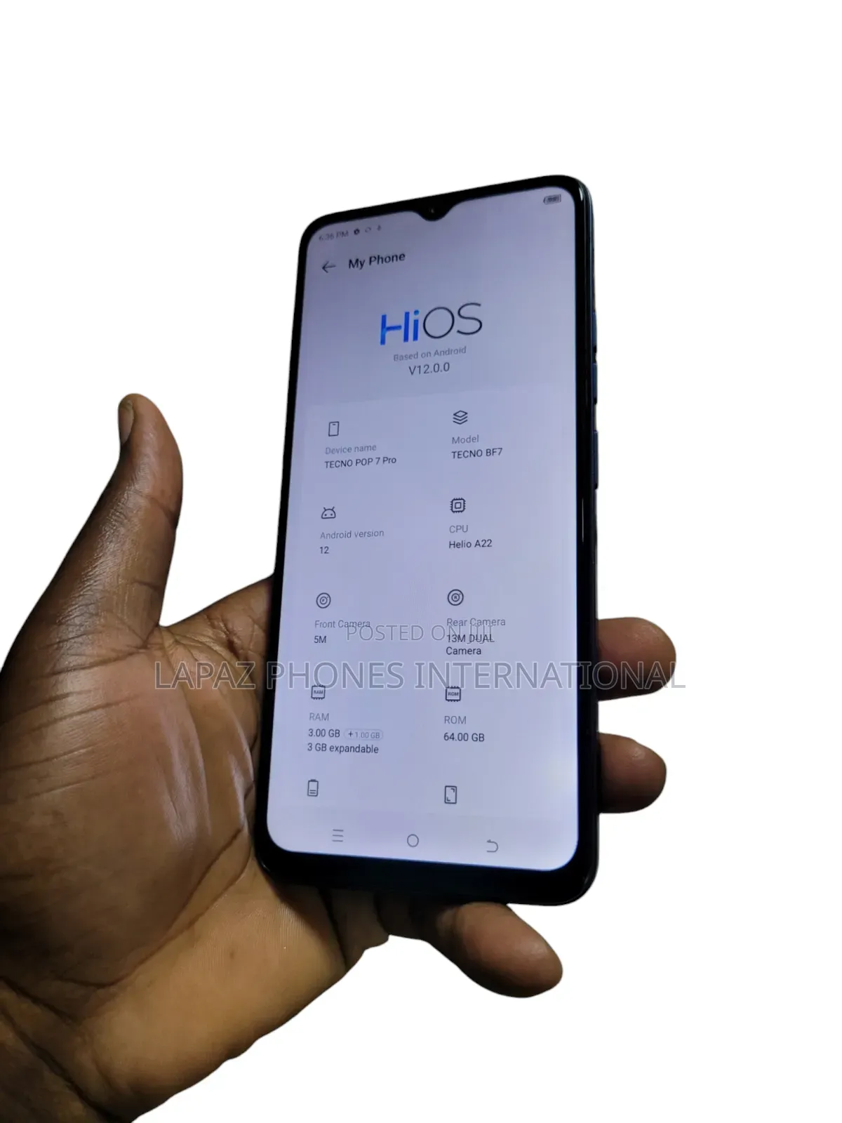 Tecno Pop 7 Pro 64 GB Blue