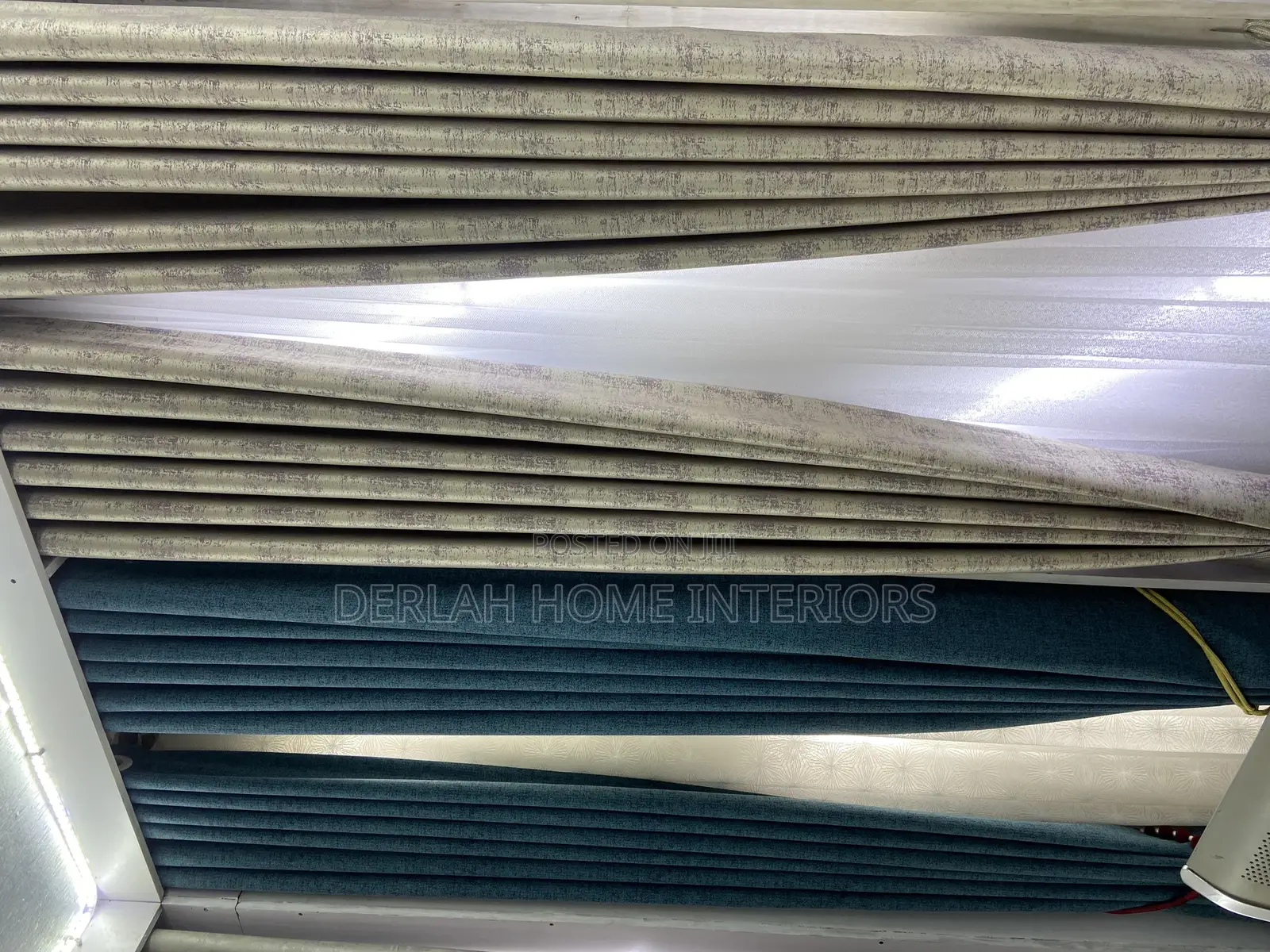 Heavy Quality Curtains in Cream Per Ready Meter