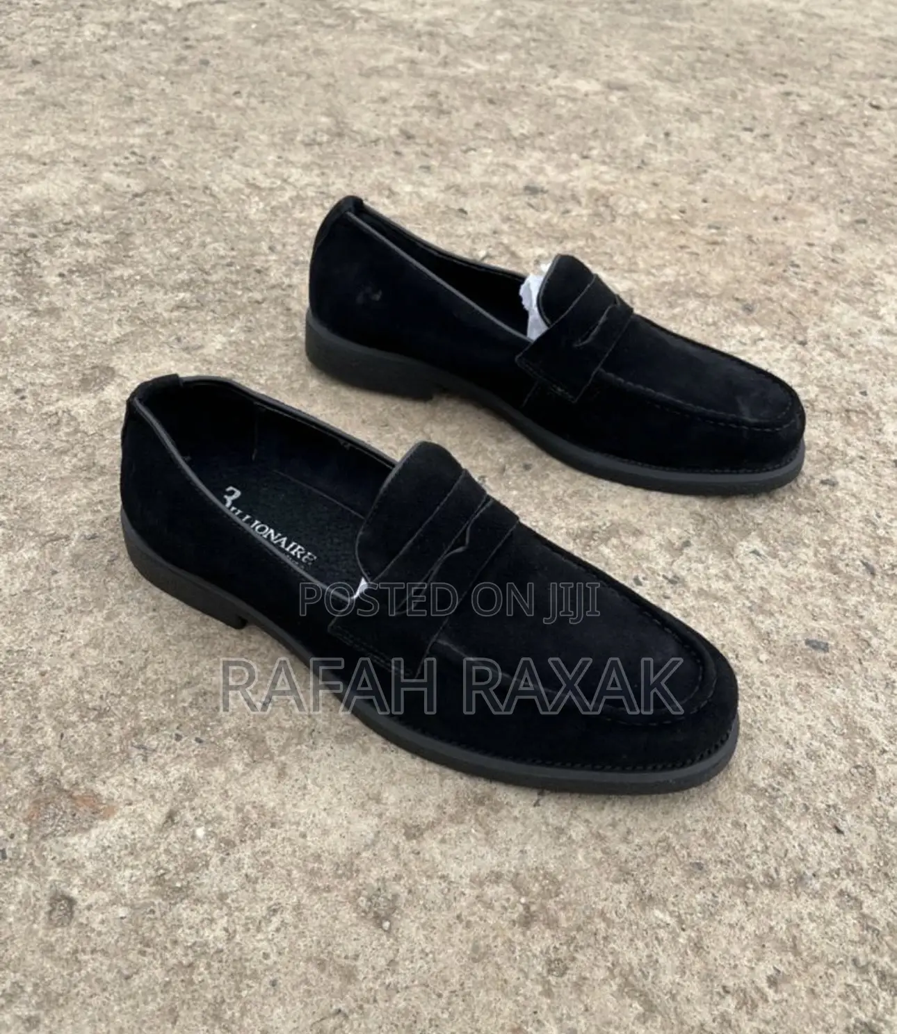 Black Billionaire Smart Casual Suede Loafers