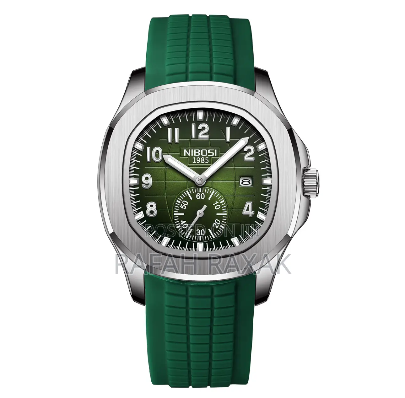 NIBOSI Men’S Rubber Casual Wrist Watch