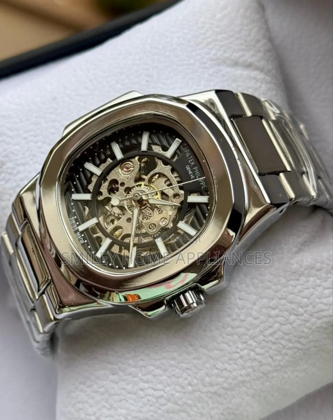 Patek Philippe Geneva Mechanical Wrist Watch Silver