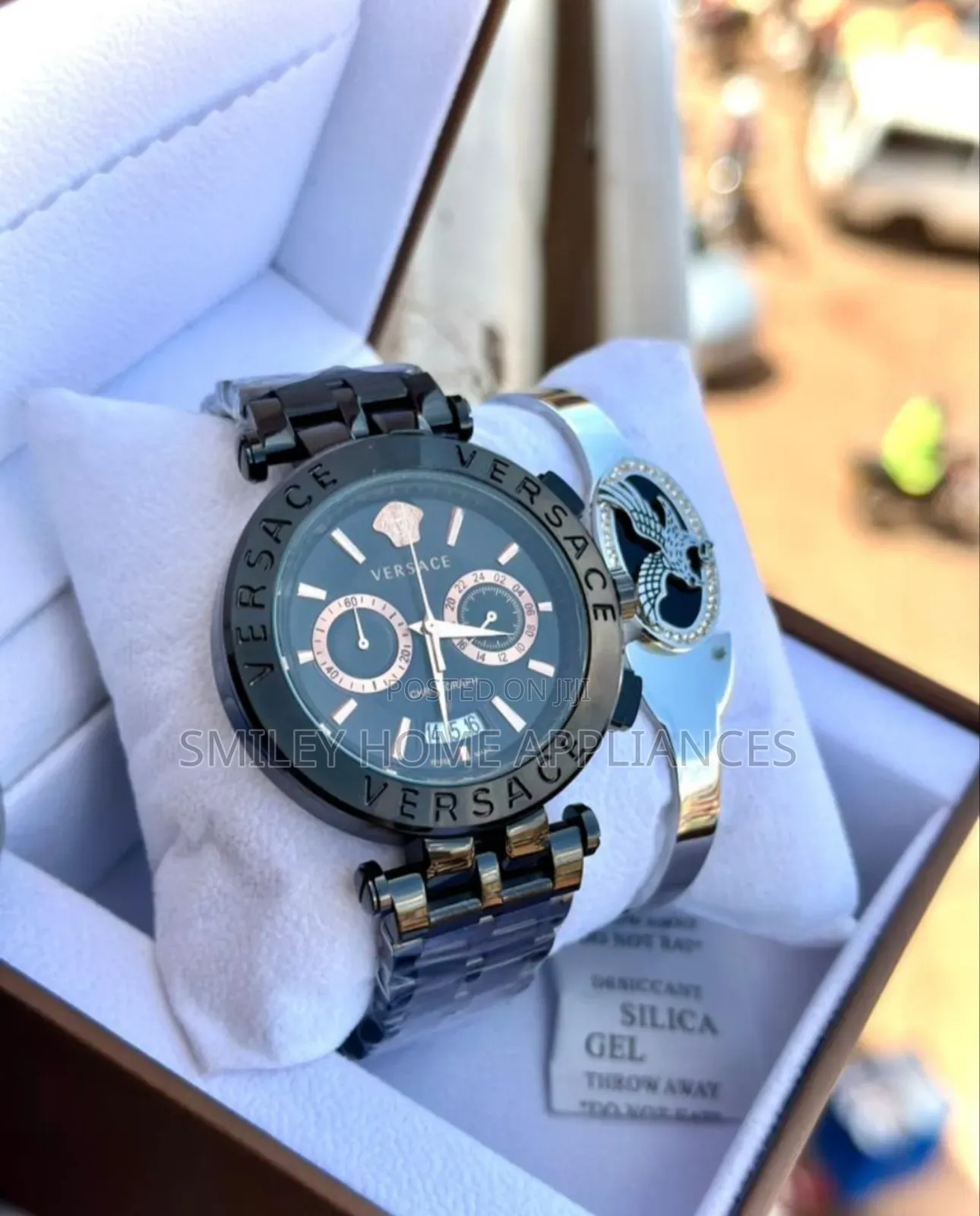 Versace Watch Gift Box With a Bracelet Matte Black