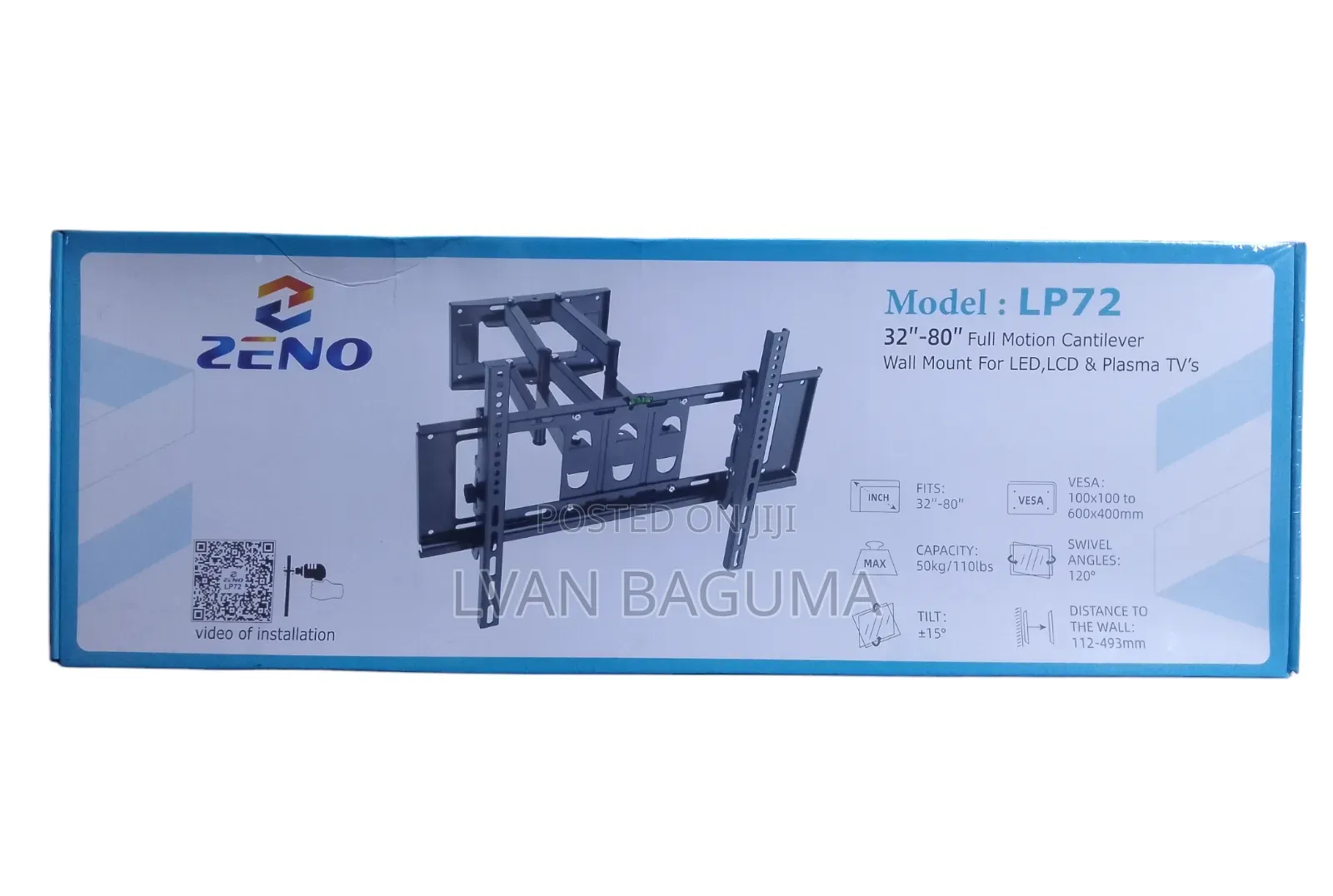 Zeno "32 - 80" Full Motion Cantilever TV Wall Mount - LP72