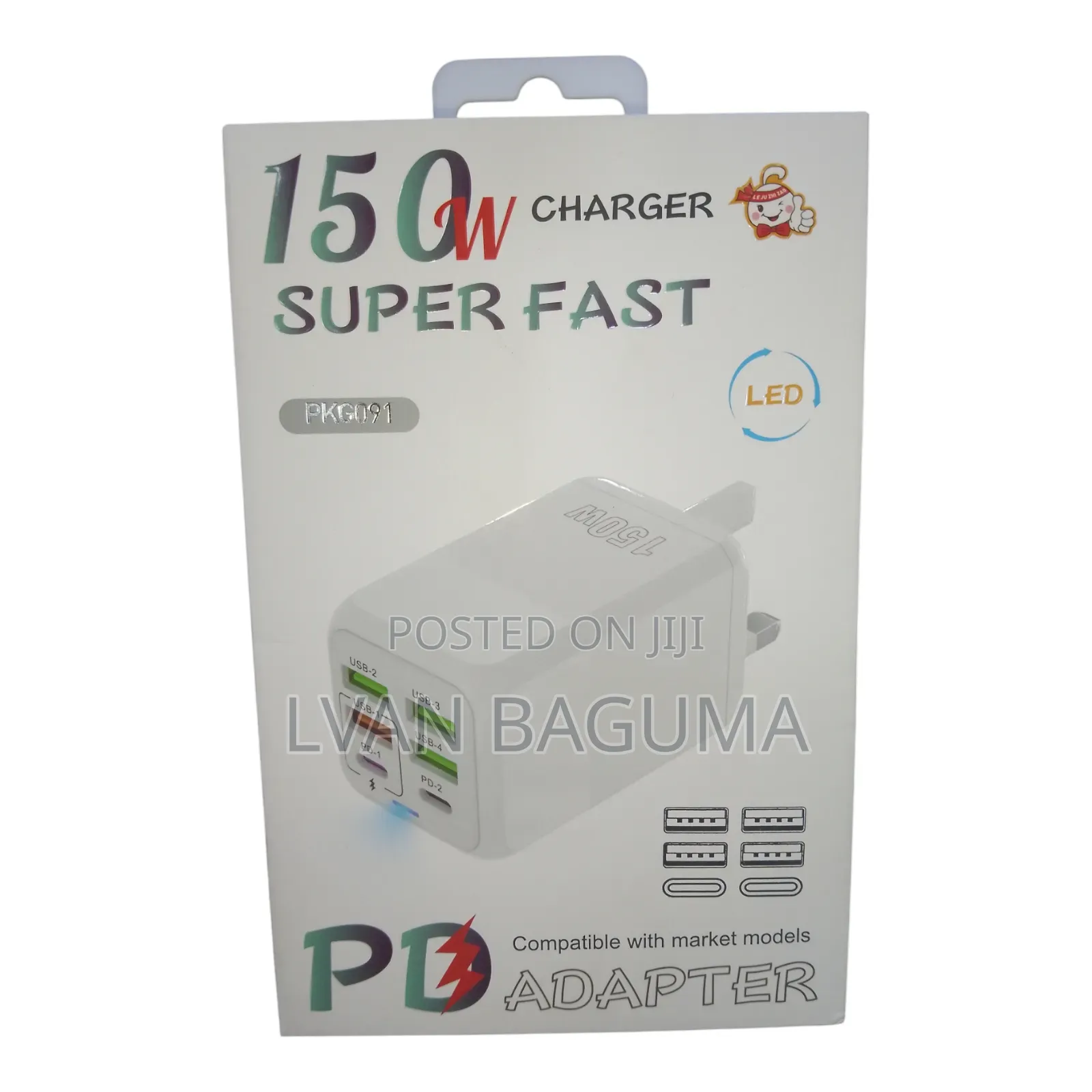 150 Watts Super Fast Charging Adapter - 6 Ports in 1