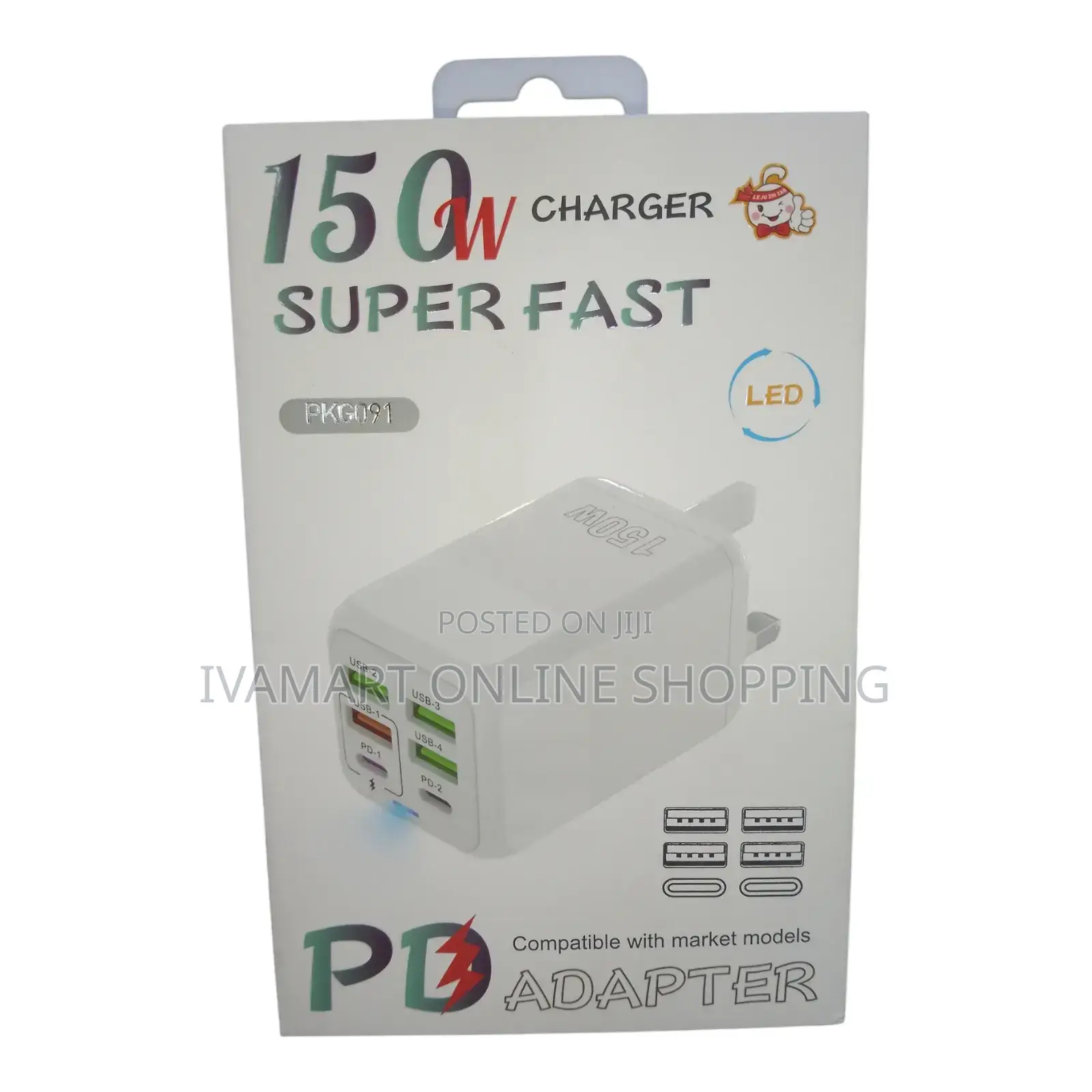 150 Watts Super Fast Charging Adapter - 6 Ports in 1