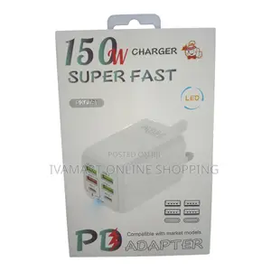 150 Watts Super Fast Charging Adapter - 6 Ports in 1