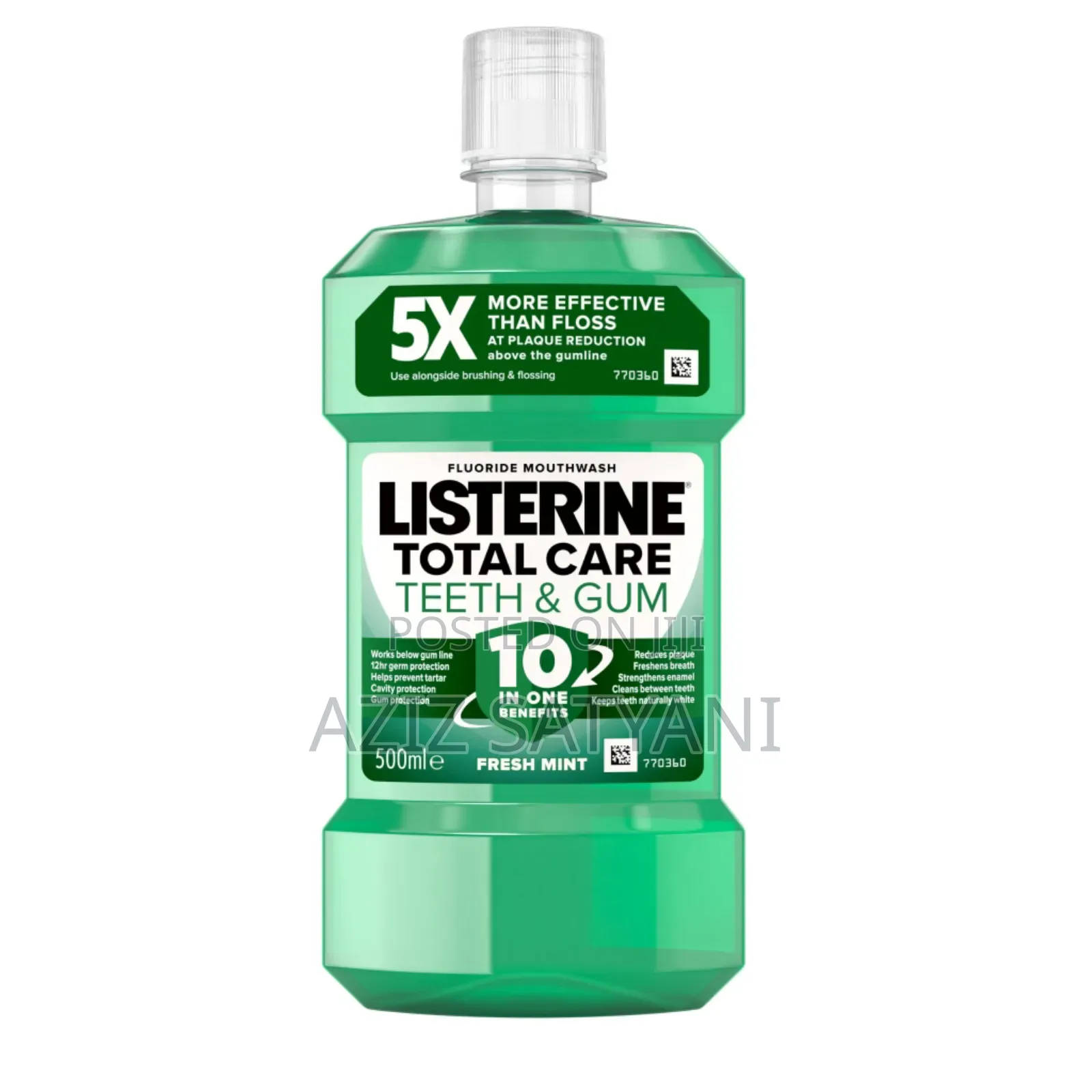 Listerine Total Care 5X Cleaning Power, Brushing, Flossing