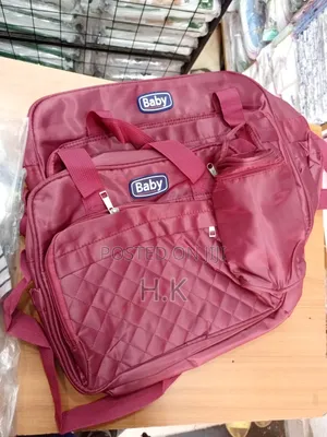 3in1 Burgundy Baby Bags.