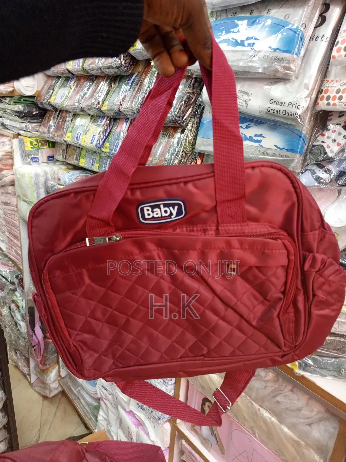 3in1 Burgundy Baby Bags.
