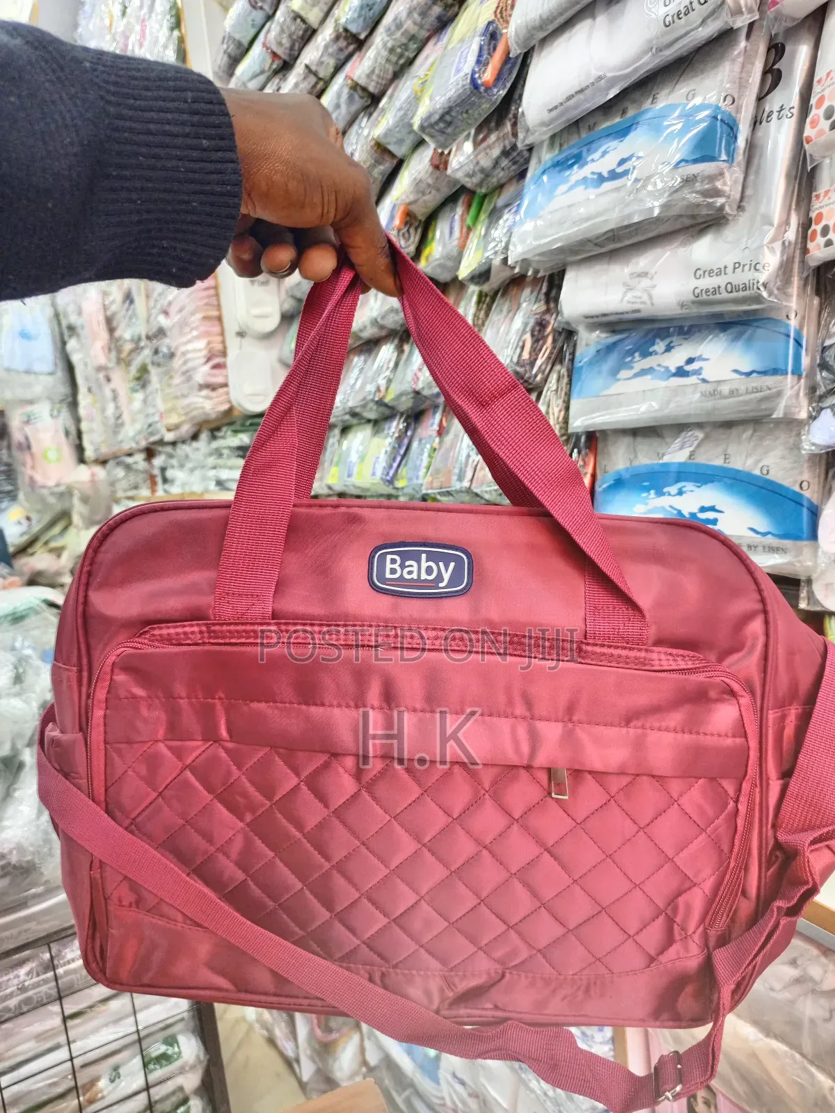 3in1 Burgundy Baby Bags.