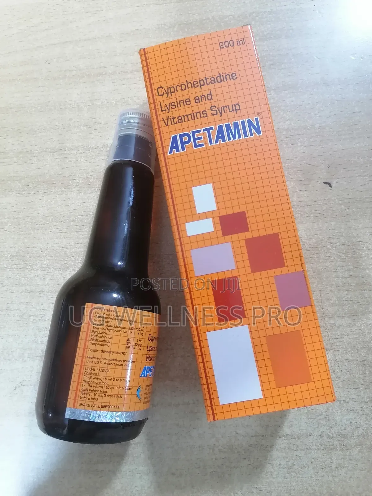 Apetamin Syrup 200ml With Lysine for Gaining Weight