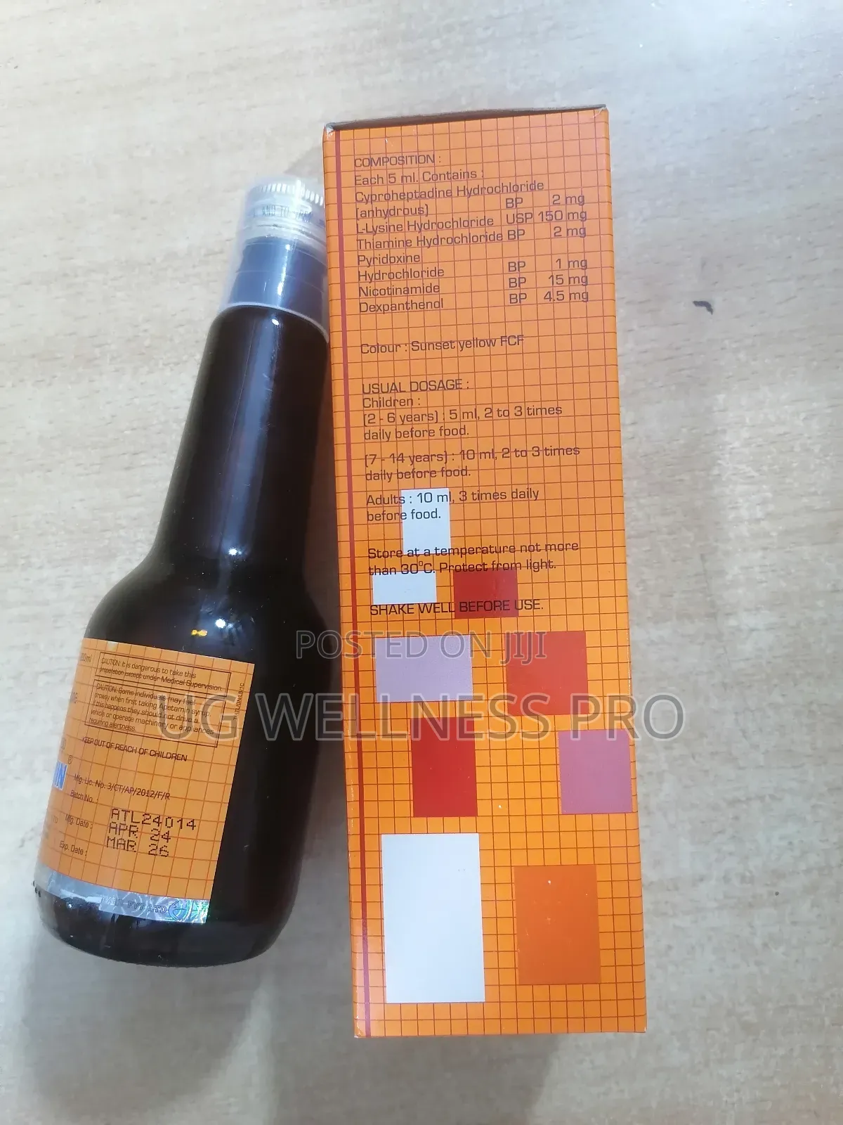 Apetamin Syrup 200ml With Lysine for Gaining Weight