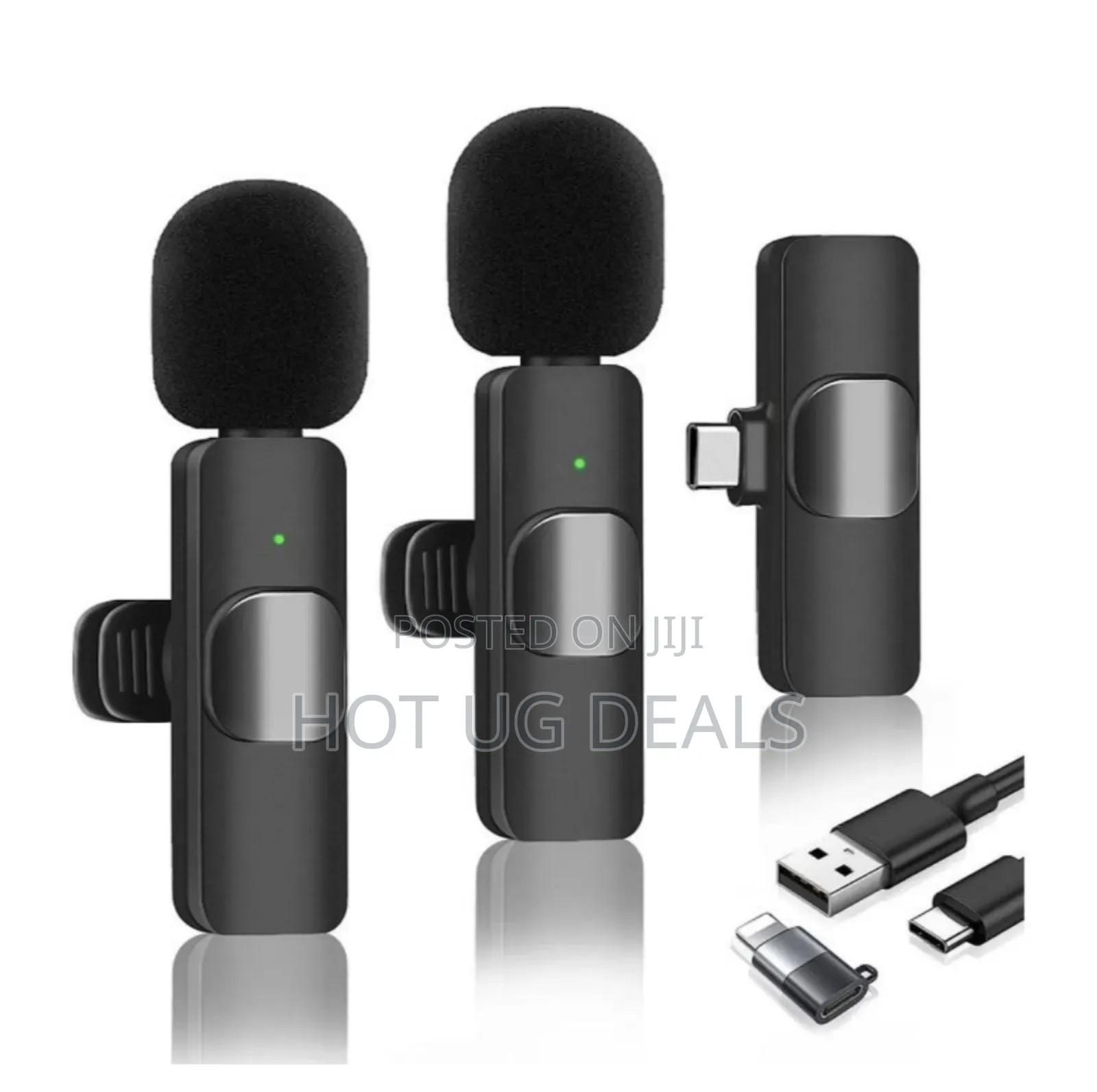 Dual Wireless Microphone Plug, Play, Bluetooth Collar Mic