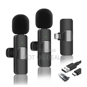 Dual Wireless Microphone Plug, Play, Bluetooth Collar Mic