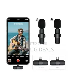 Dual Wireless Microphone Plug, Play, Bluetooth Collar Mic